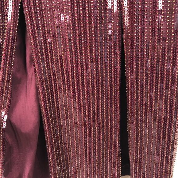 HANEY Elise Beaded Sequin Midi Dress Cocktail 0 - Picture 7 of 10